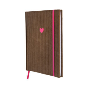 Notizbuch Kord "Taupe"