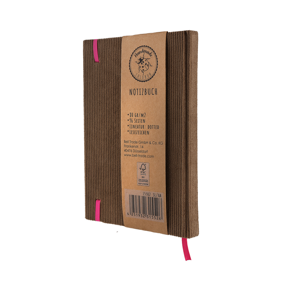 Notizbuch Kord "Taupe" – Bild 3