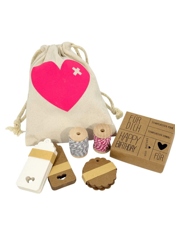 Geschenkanhänger Set mit  Stempeln – Bild 2