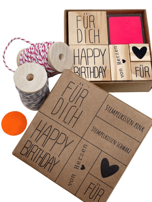 Geschenkanhänger Set mit  Stempeln – Bild 3