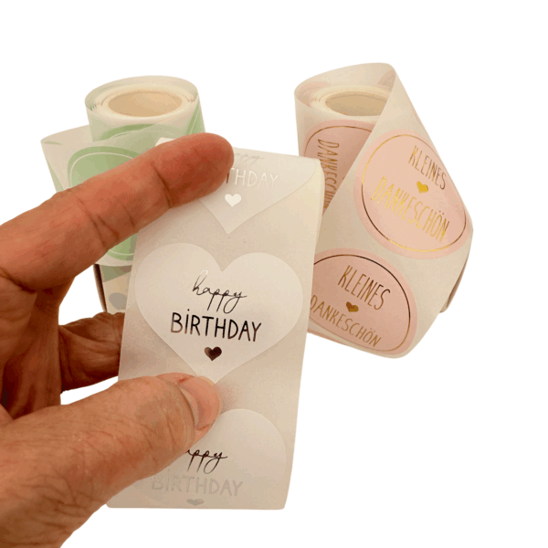 150 Geschenk Sticker – Bild 4