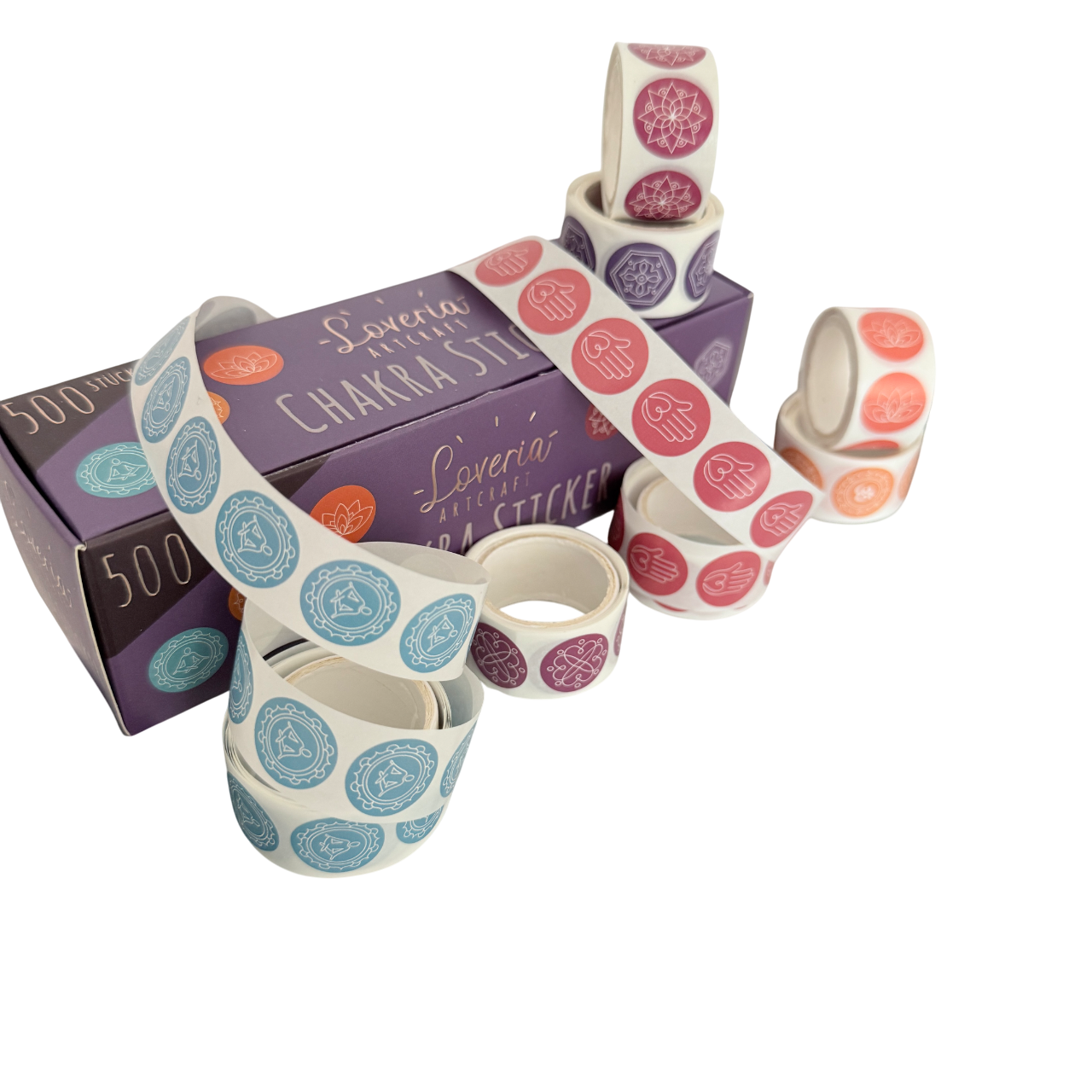 500 Chakra Sticker – Bild 5