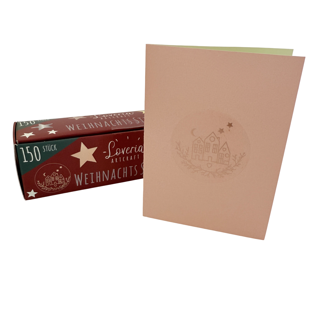 150 Weihnachts Sticker "transparent" – Bild 6