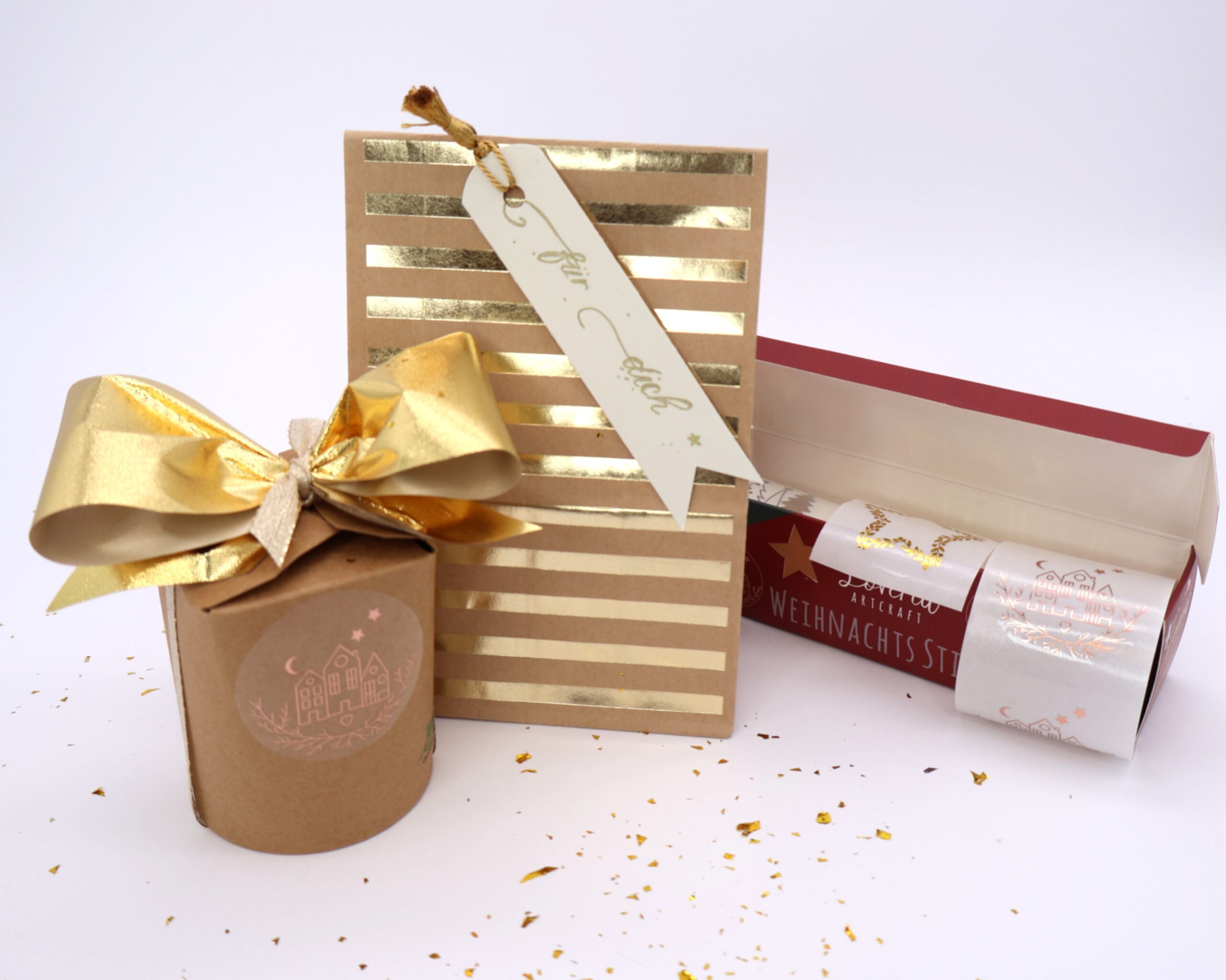 150 Weihnachts Sticker "transparent" – Bild 9