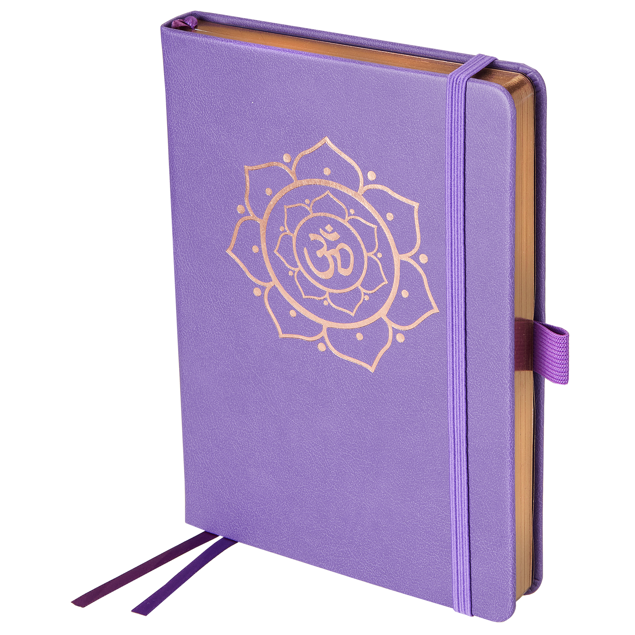 Yoga Buch "OM" lila – Bild 4