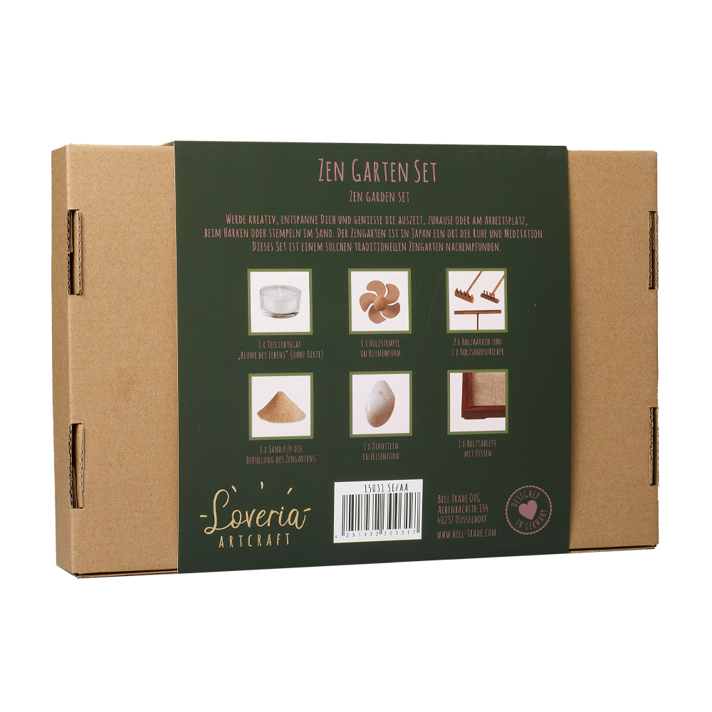 Zen Garten "Blume des Lebens" natur – Bild 2