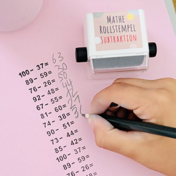 Mathe Rollstempel "Subtraktion" – Bild 6