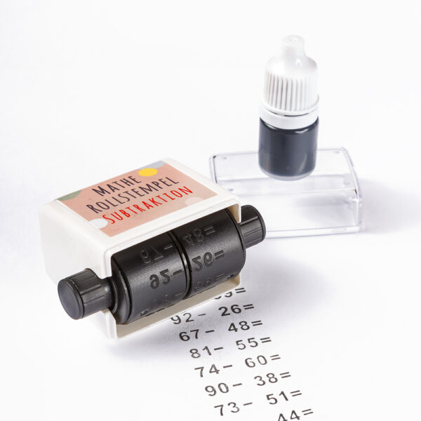 Mathe Rollstempel "Subtraktion" – Bild 3