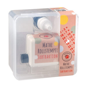 Mathe Rollstempel "Subtraktion"