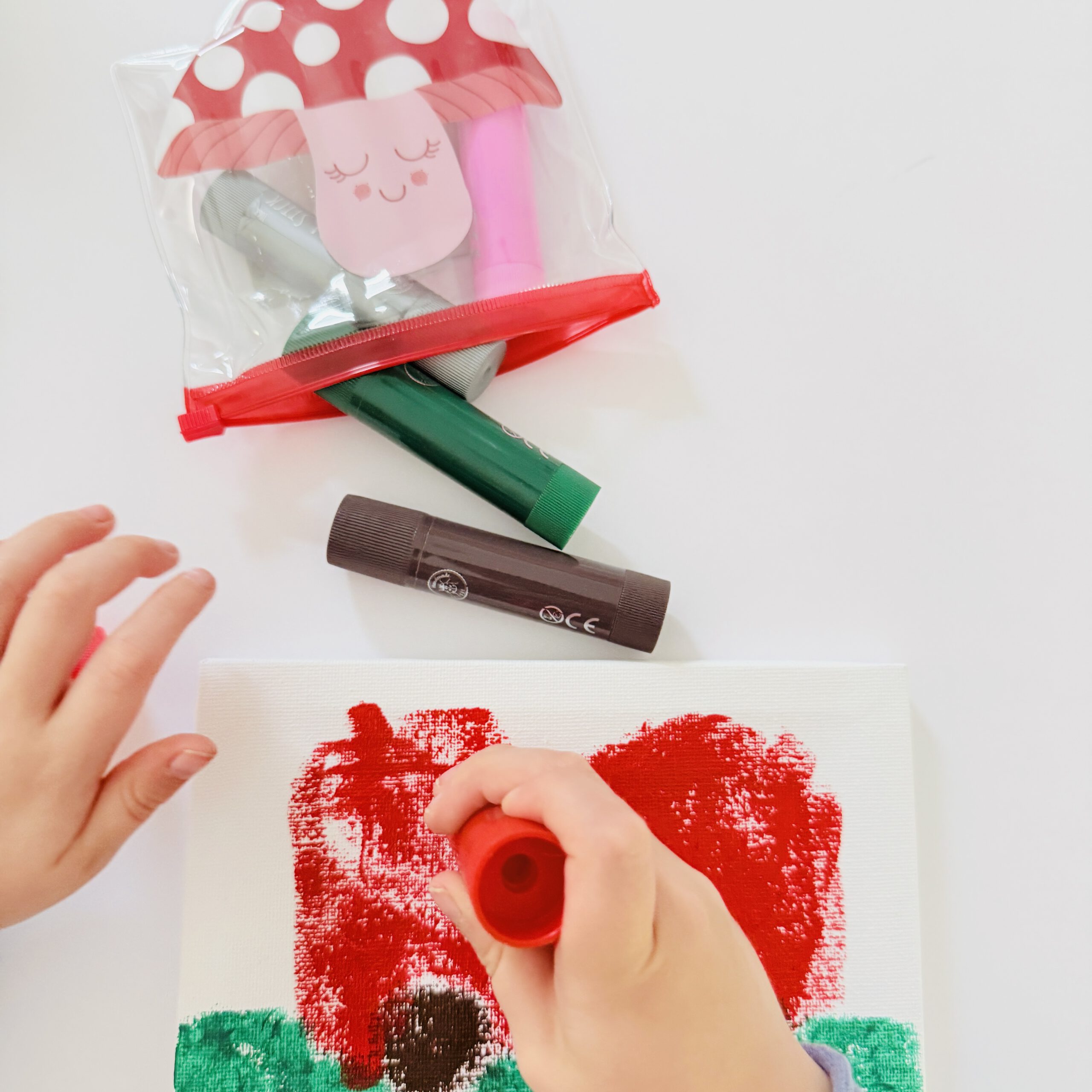 Supersoft Malstifte, 5 Stifte "Pilz" – Bild 8