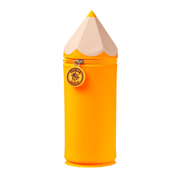 Stiftemäppchen "Neon Orange" mit Saugnapf aus Silikon