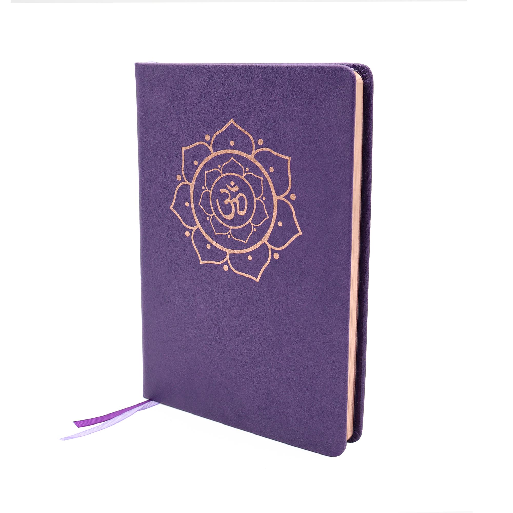 Yoga Buch "OM" lila – Bild 3