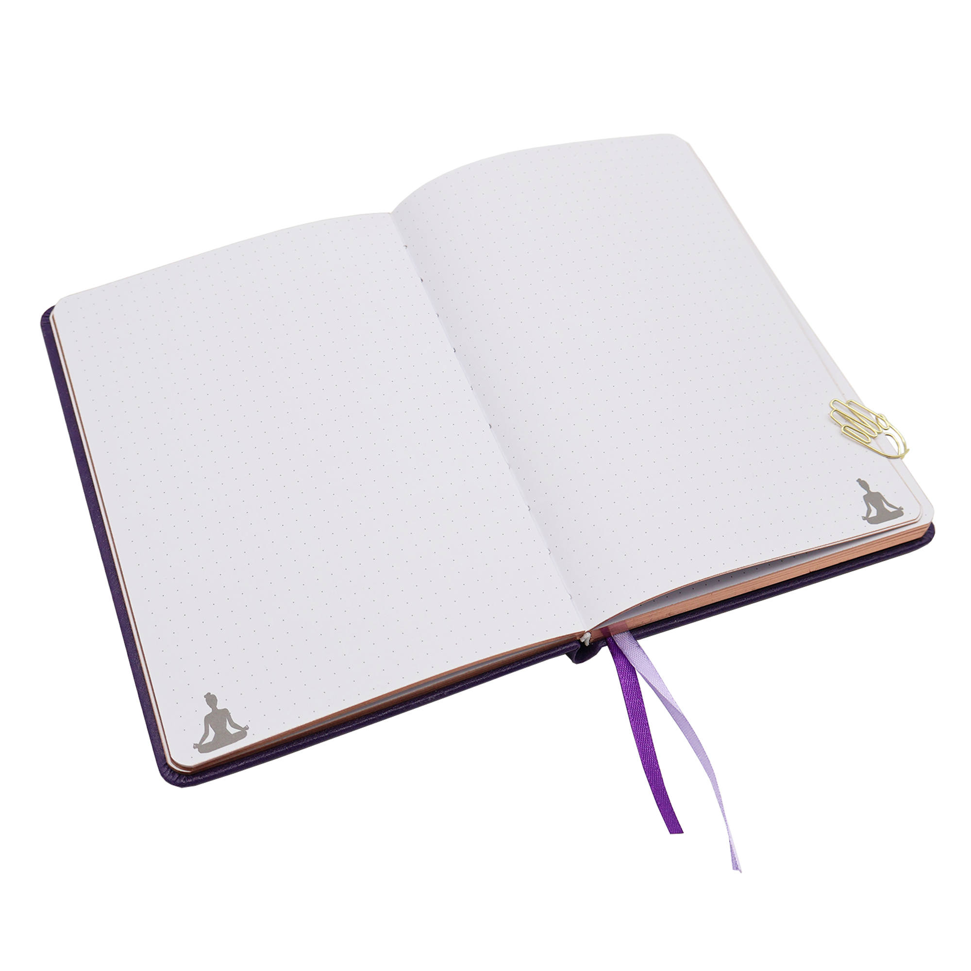 Yoga Buch "OM" lila – Bild 5