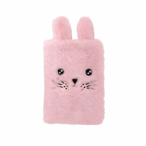 Plüsch Notizbuch "Hase Hoppy", rosé