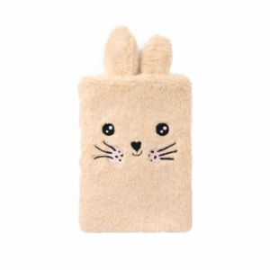 Plüsch Notizbuch "Hase Hoppy", beige