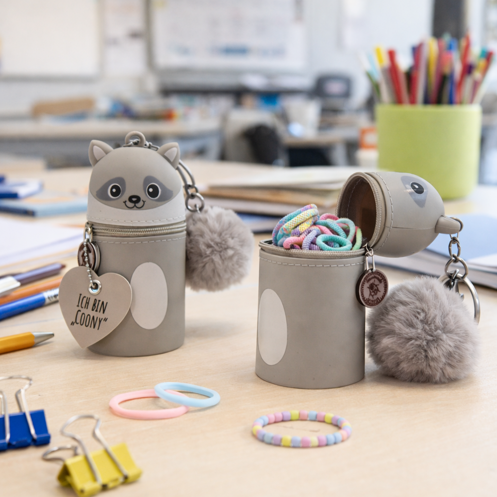 Mini Silikon Anhänger "Waschbär Coony" – Bild 7