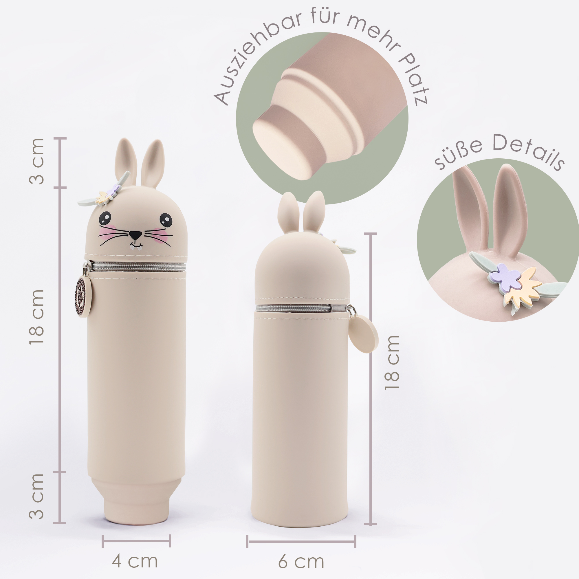 Funny silicone animal pouch "Bunny Hoppy" - Image 3