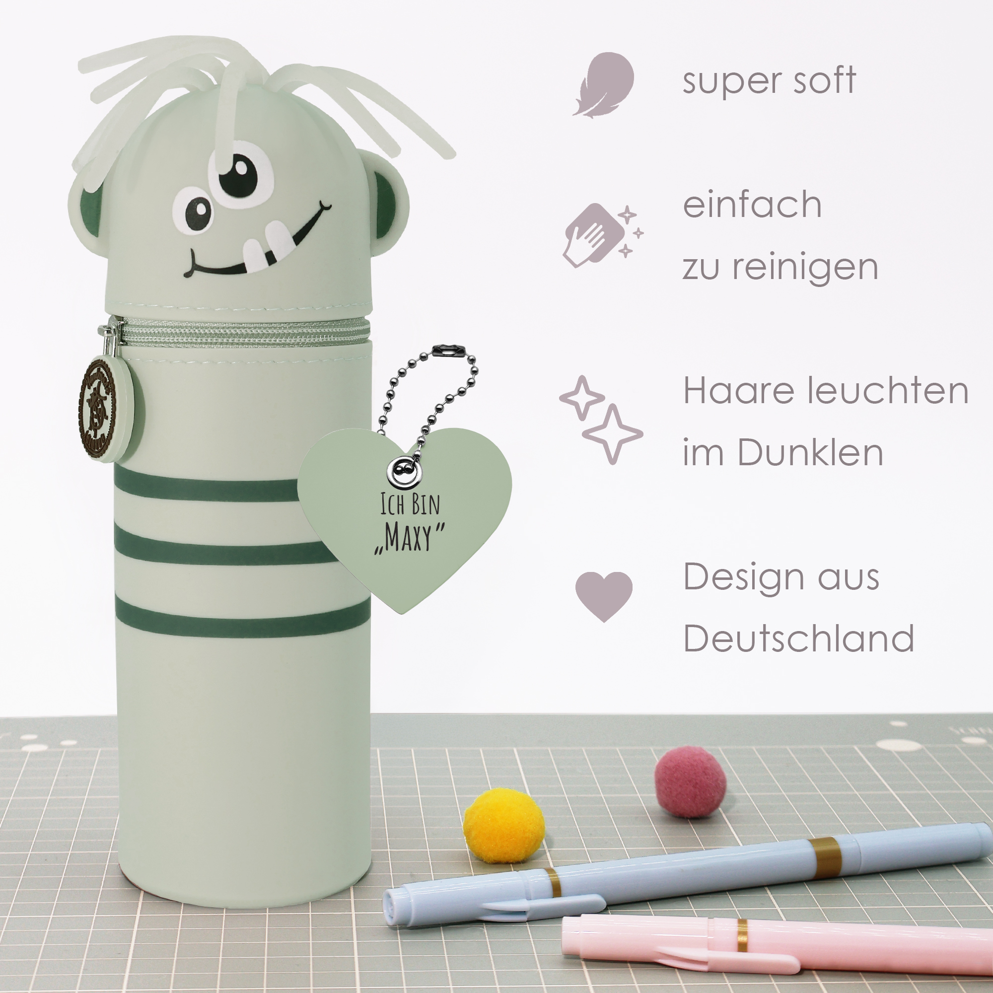 Lustiges Monstermäppchen aus Silikon "Monster Maxy" – Bild 2