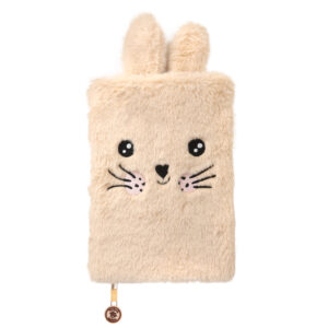 Plüsch Notizbuch "Hase Hoppy", beige