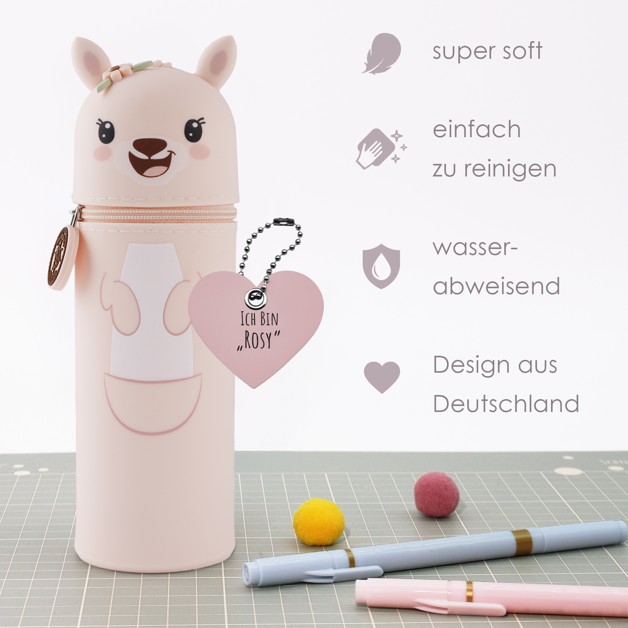 Lustiges Tiermäppchen aus Silikon "Känguru Rosy" – Bild 2