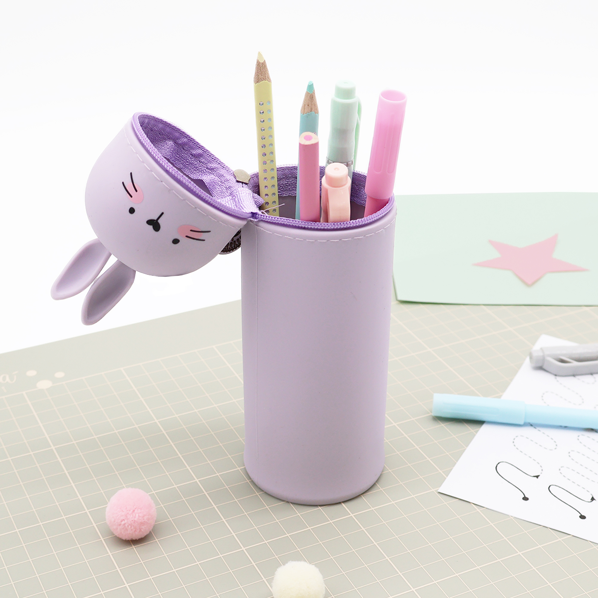 Lustiges Tiermäppchen aus Silikon "Hase Sally" – Bild 4