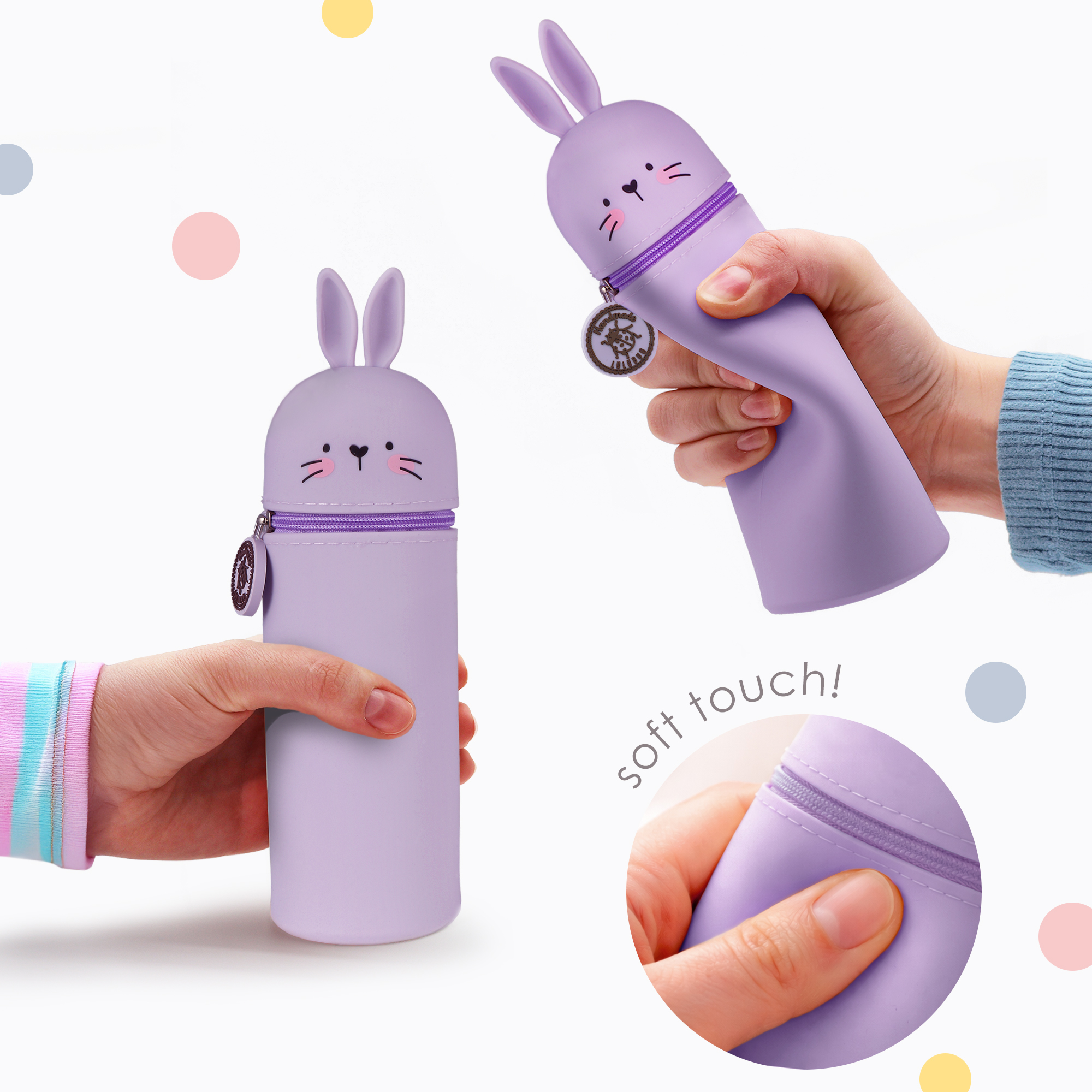 Lustiges Tiermäppchen aus Silikon "Hase Sally" – Bild 6